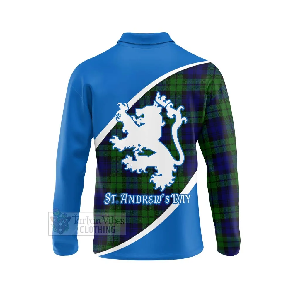 Bannatyne Family Crest Tartan Long Sleeve Polo Shirt Celebrate Saint Andrew's Day in Style