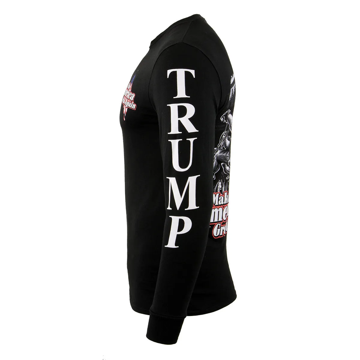 Biker Clothing Co. BCC117012 Men's Black 'Make America Great Again'