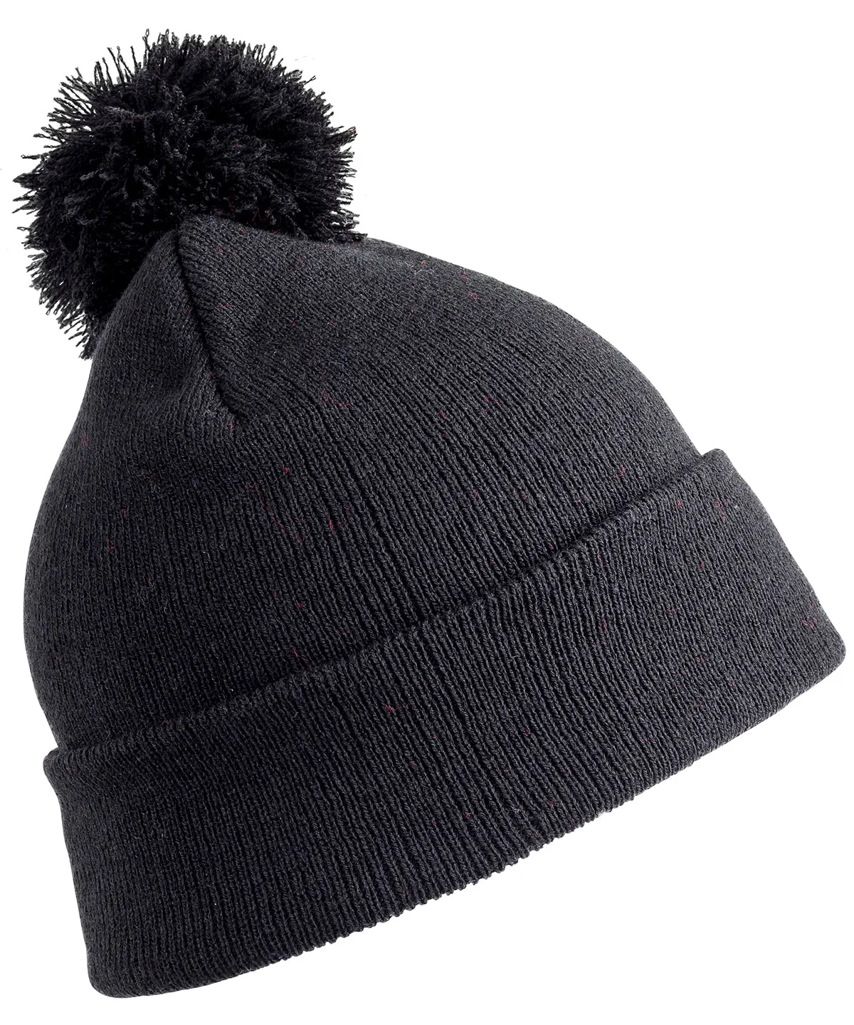 Black - Junior pom pom beanie