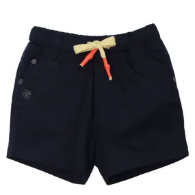 Black Plain Casual Shorts