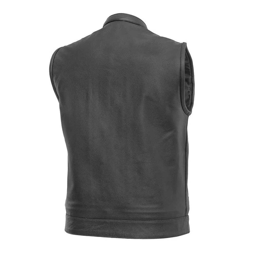 Blaster Men's Leather Motorcycle Vest