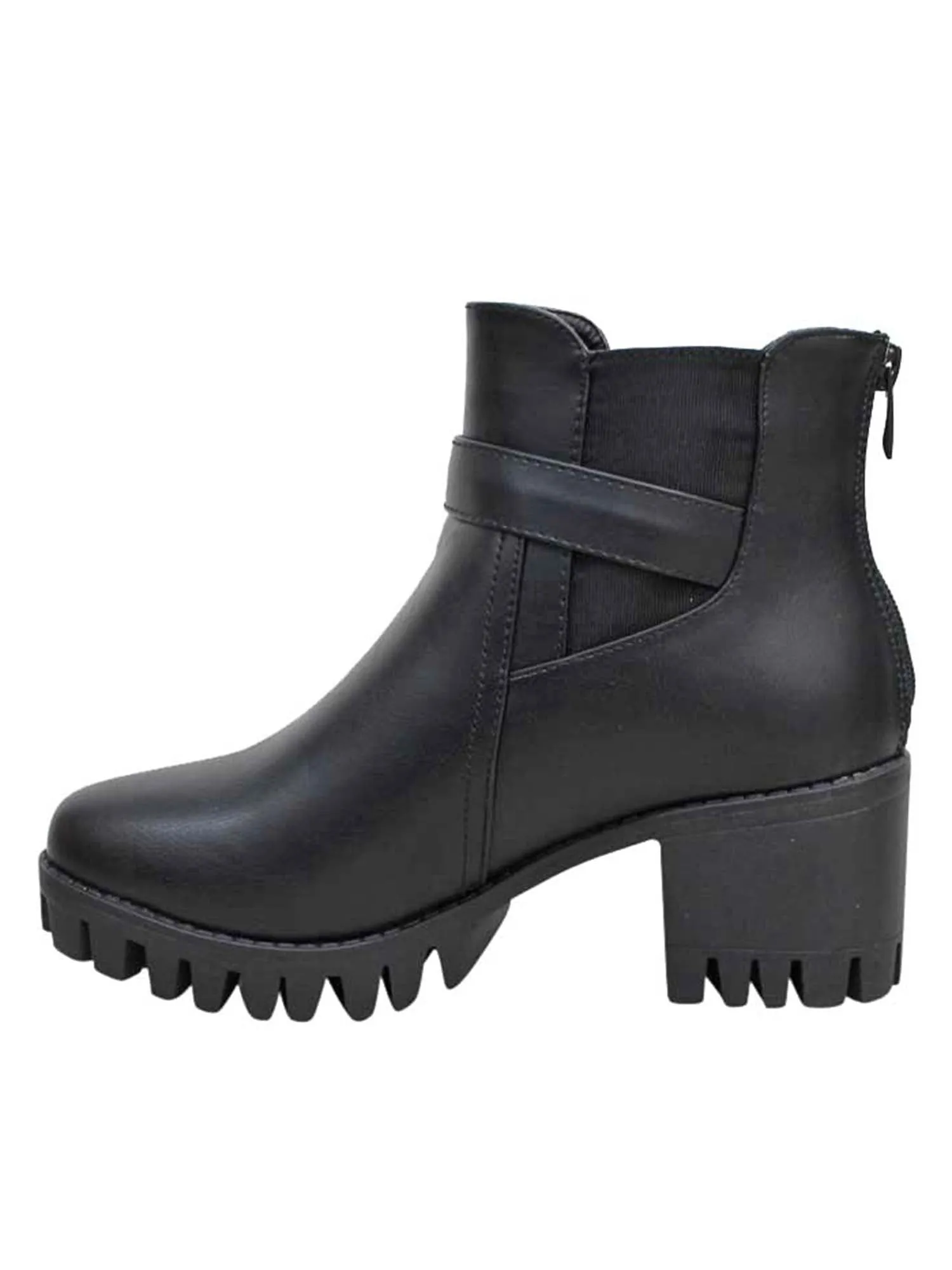 Block Heel Womens Ankle Booties