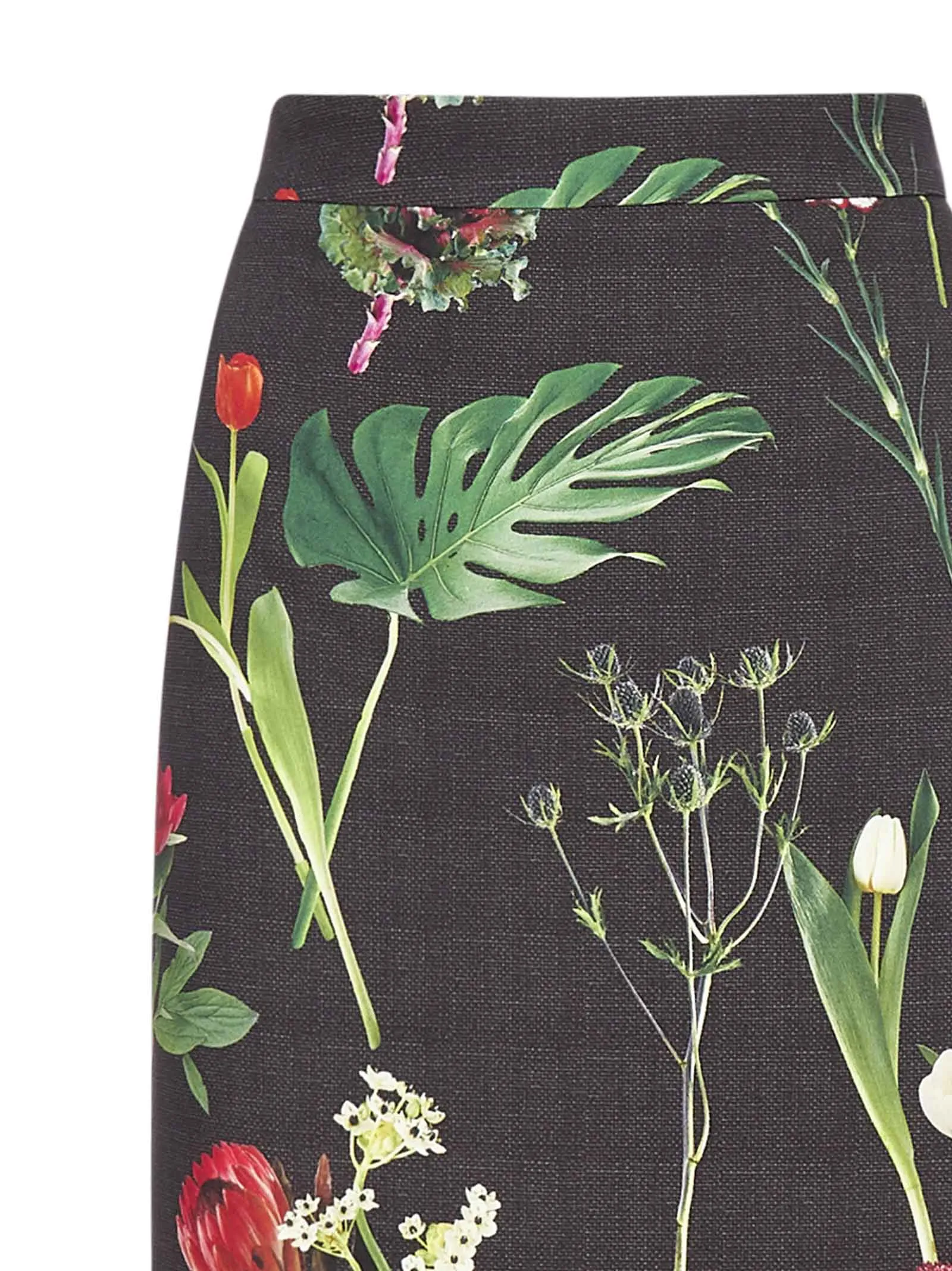 Boutique Moschino Floral Printed Pencil Skirt