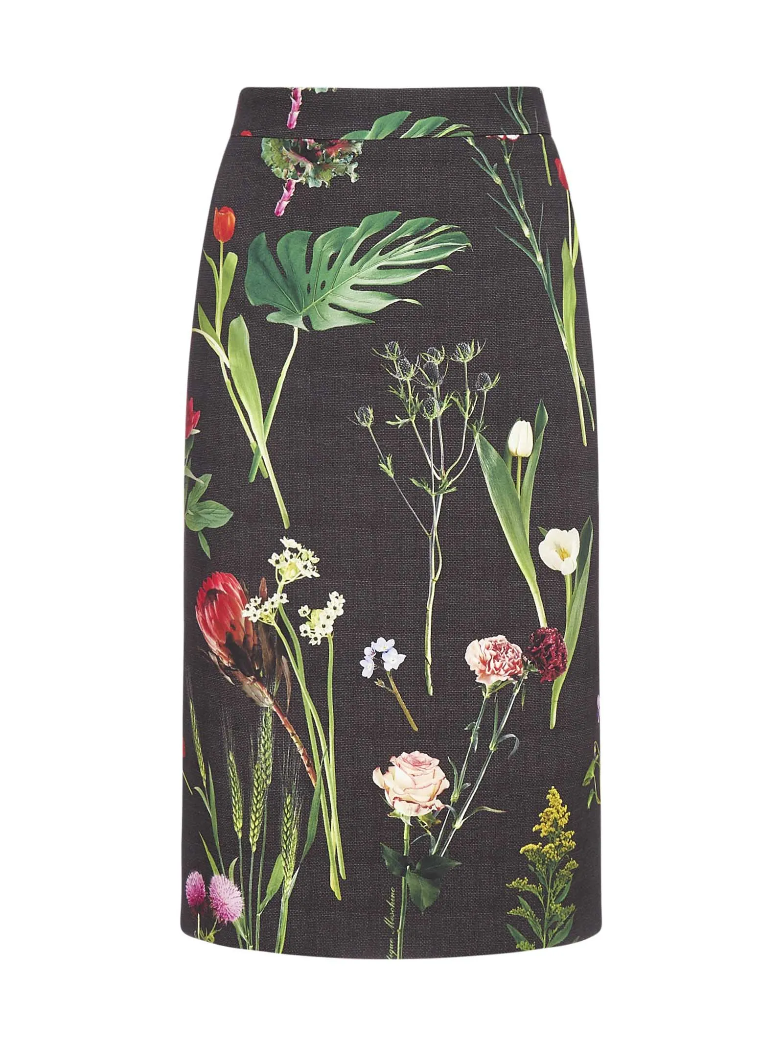 Boutique Moschino Floral Printed Pencil Skirt