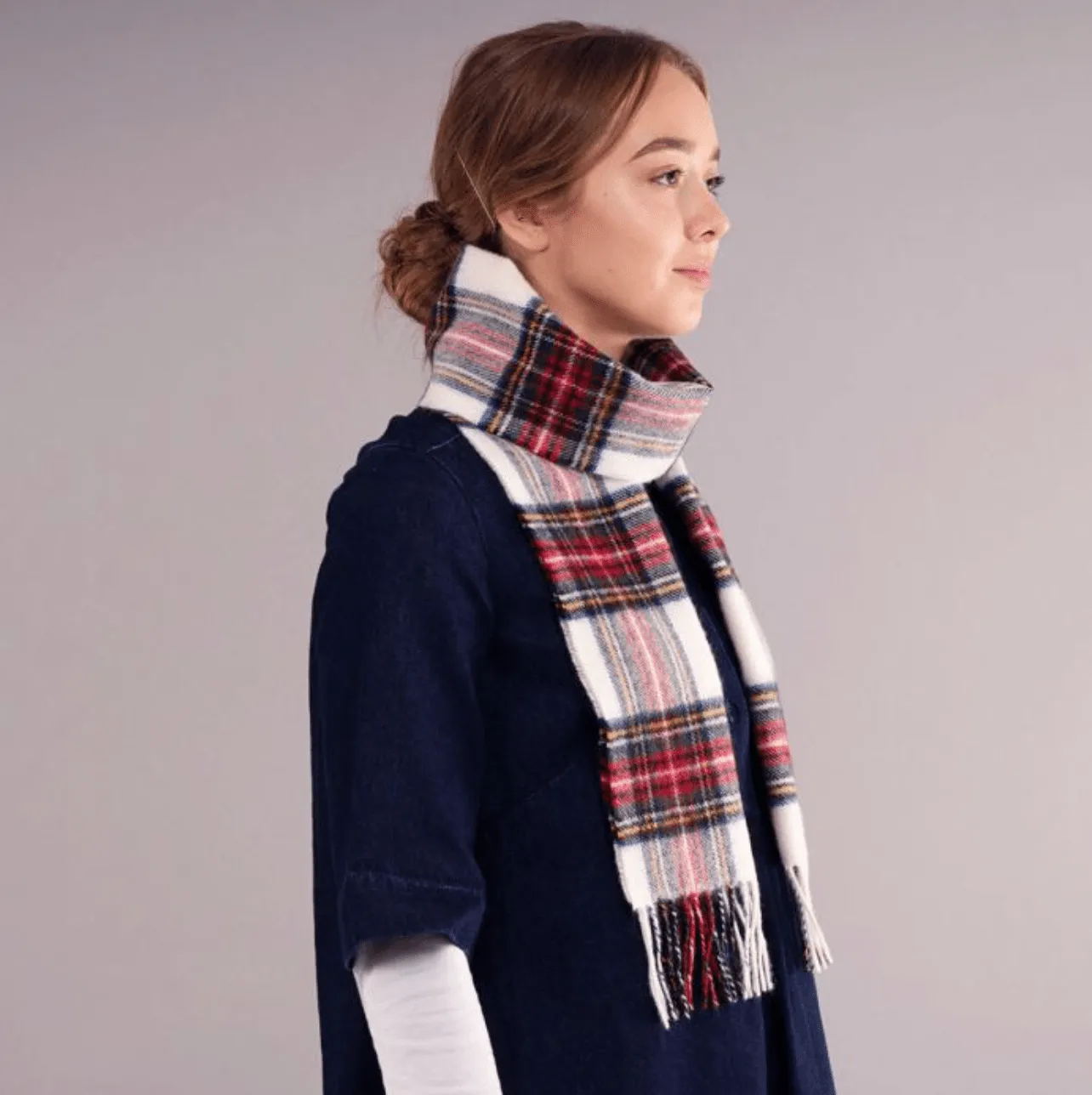 Bowhill Stewart Dress Modern Lambswool Scarf | Wool Scarf