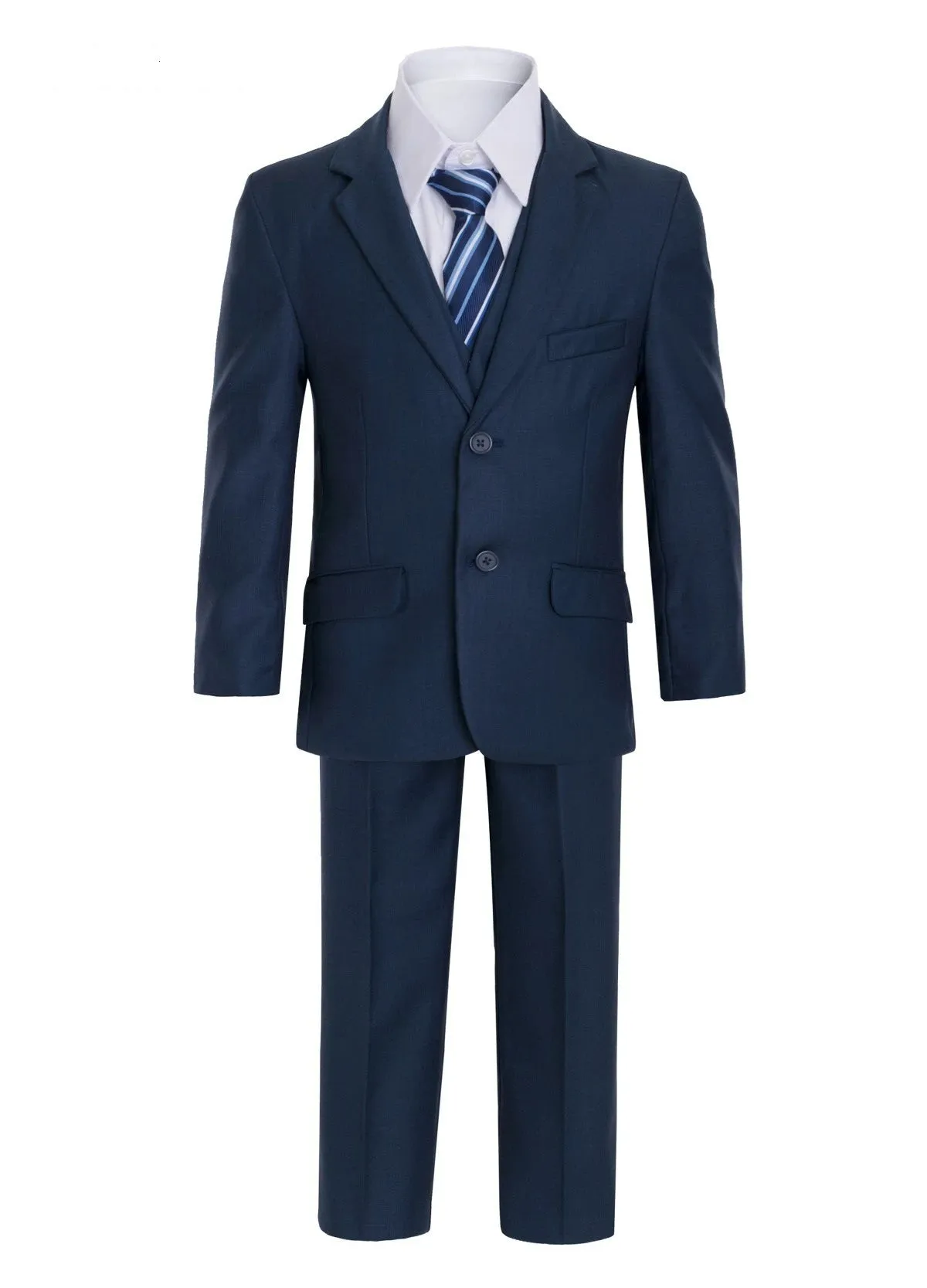 Boys Navy Slim Suit (Scholar)