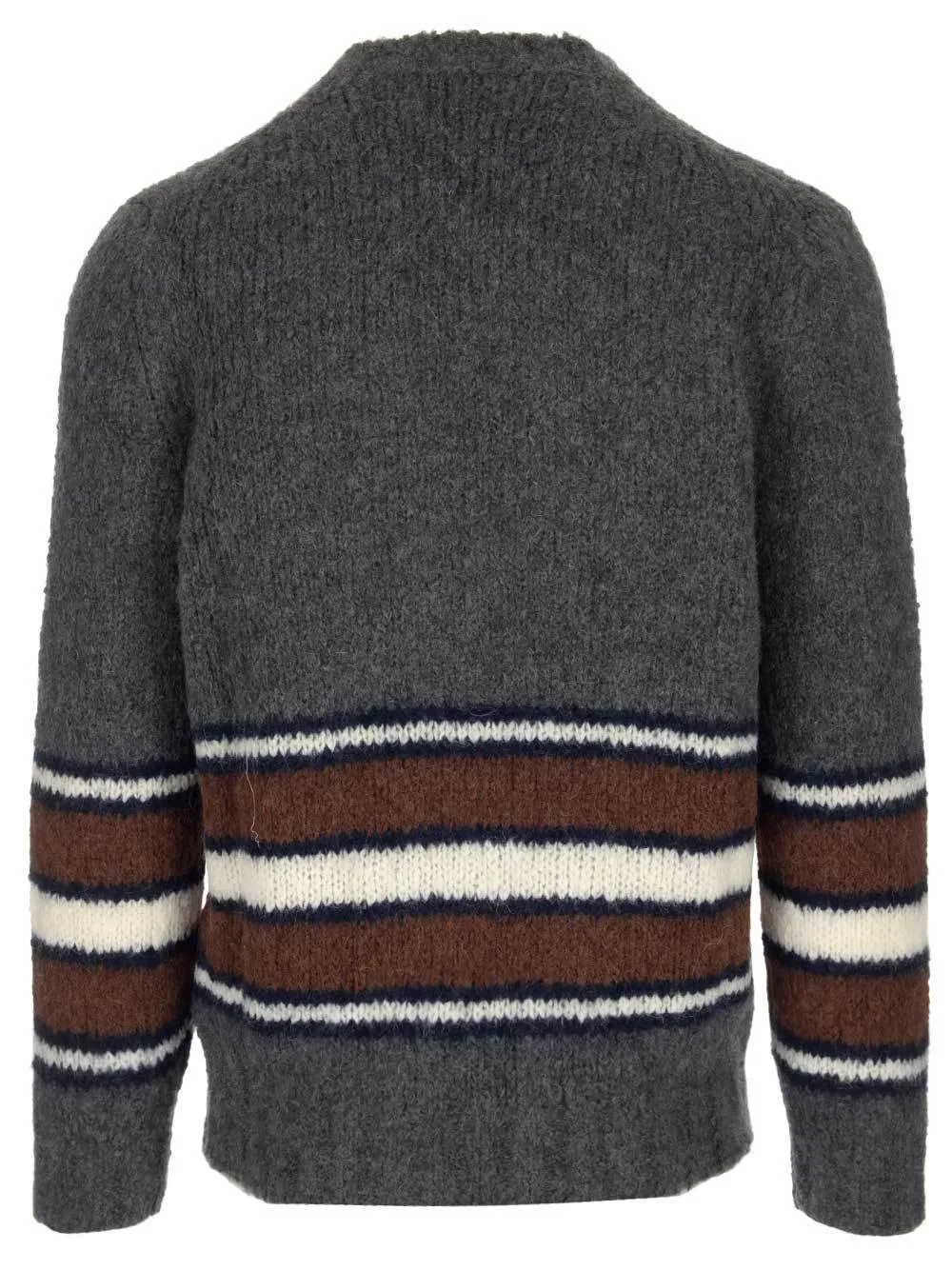 Brunello Cucinelli Striped Crewneck Jumper