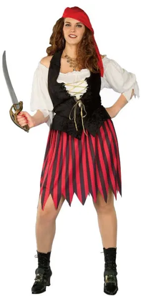 Buccaneer's Bride Plus Size Pirate Costume