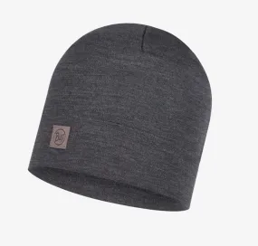 Buff MERINO HEAVYWEIGHT BEANIE SOLID GREY