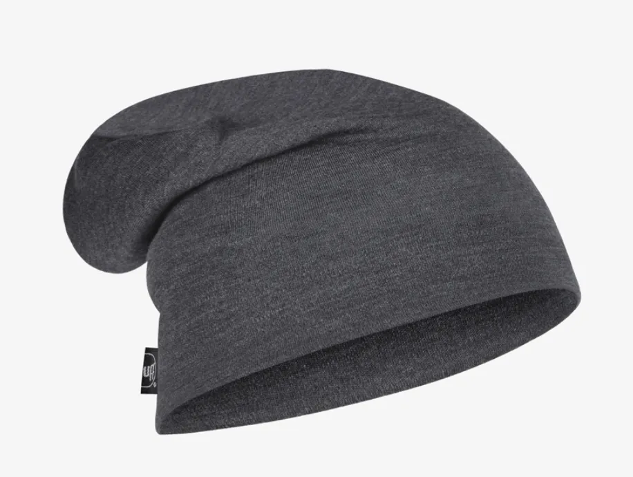 Buff MERINO HEAVYWEIGHT BEANIE SOLID GREY