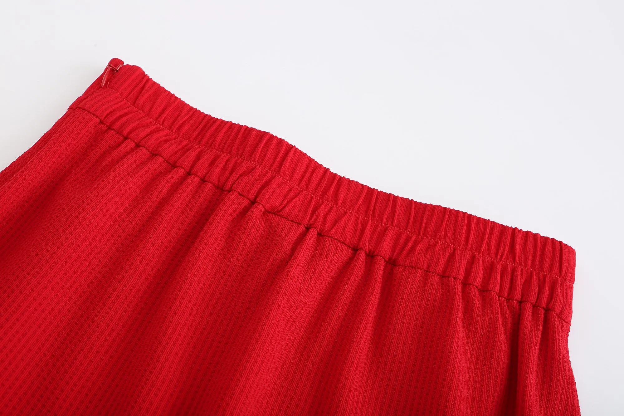 Button Detail Pencil Skirt