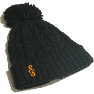 Cable Knit Melange Beanie - nod to the Molteni team