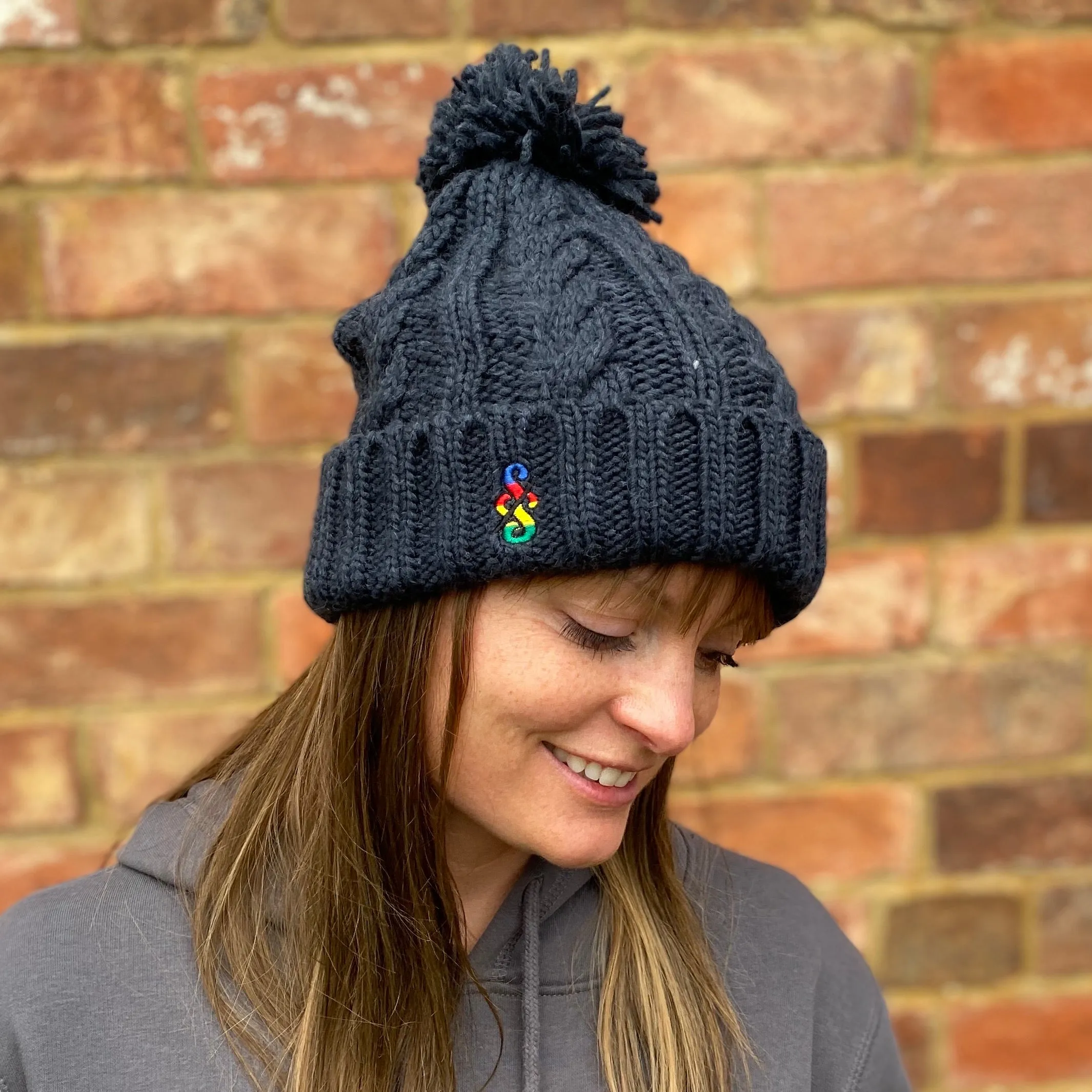 Cable Knit Melange Beanie - nod to the UCI World Tour