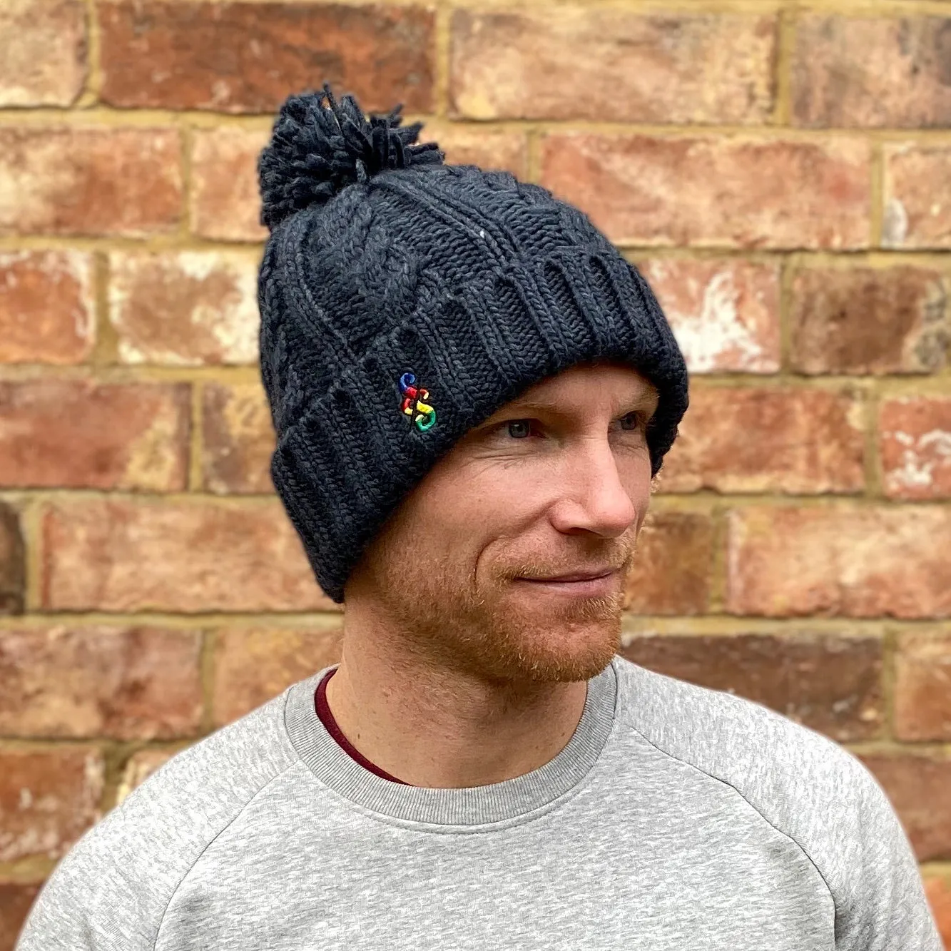 Cable Knit Melange Beanie - nod to the UCI World Tour