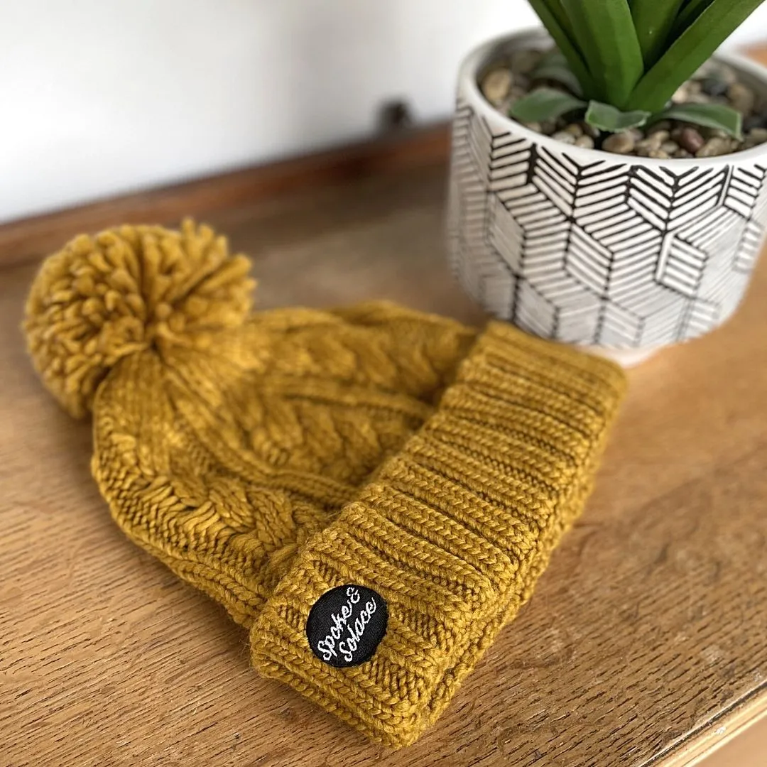 Cable Knit Melange Beanie - Spoke and Solace Circle