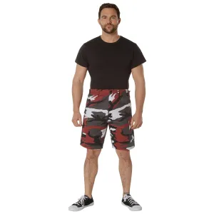 Camo BDU Shorts- Red Camo- Poly/Cotton