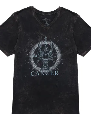 Cancer Zodiac Graphic V-Neck T-Shirt | XS-2XL