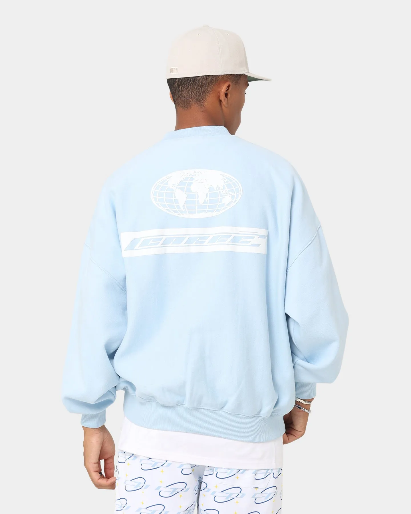 Carré CP Global Oversized Crewneck Light Blue