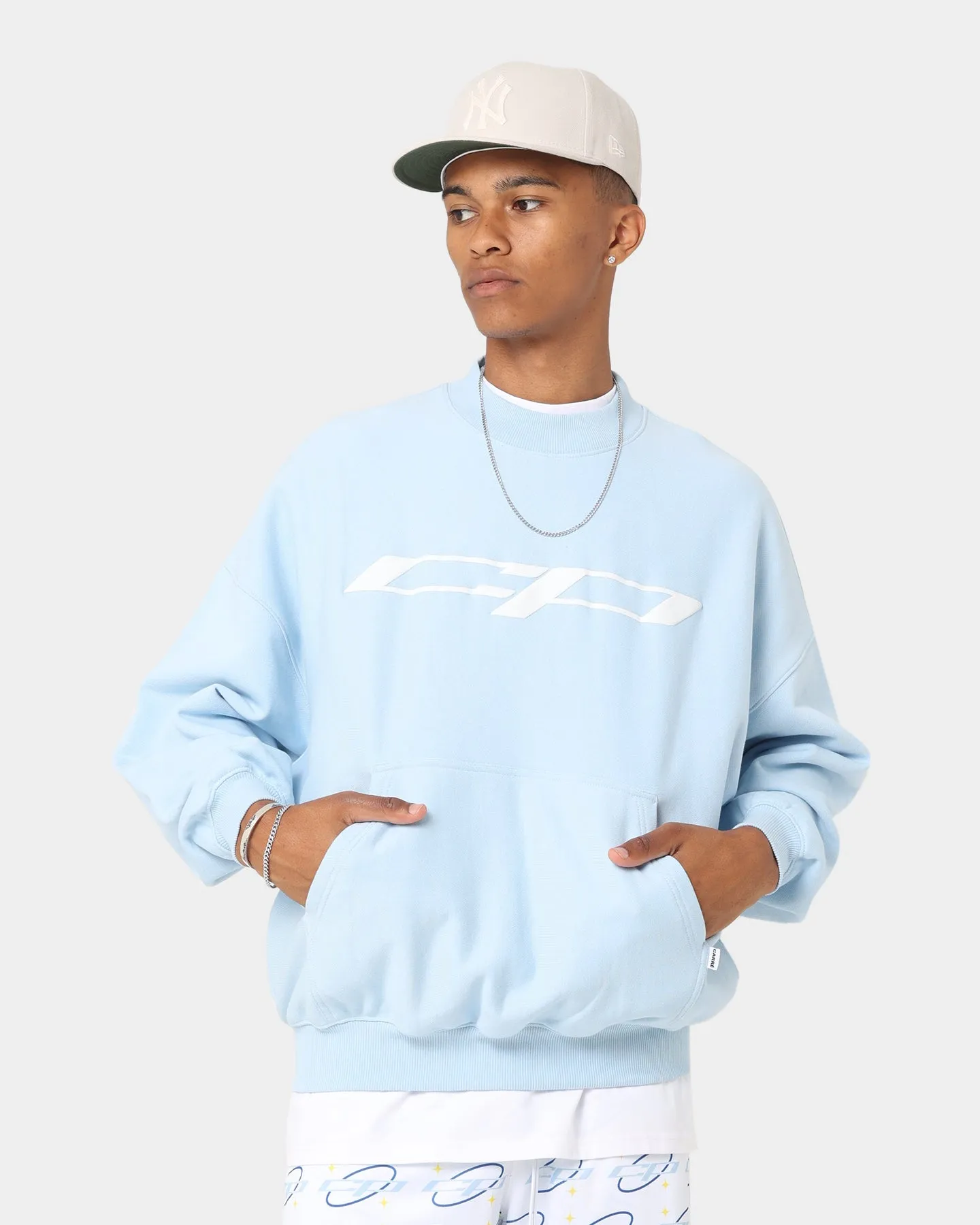 Carré CP Global Oversized Crewneck Light Blue