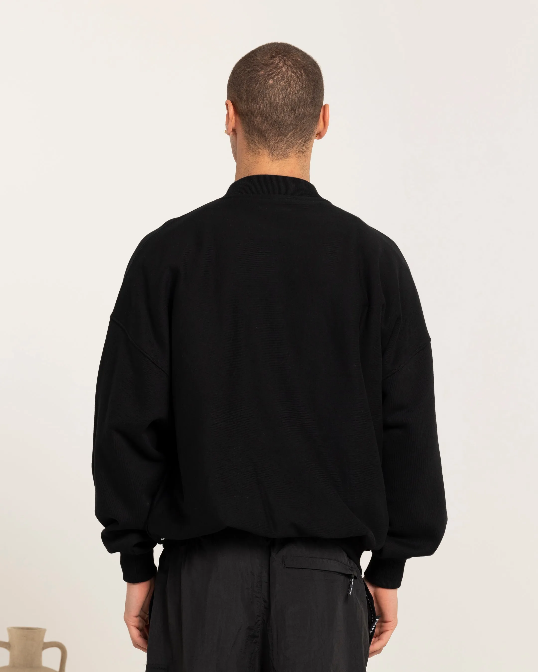 Carre Heritage Oversized Crewneck Black