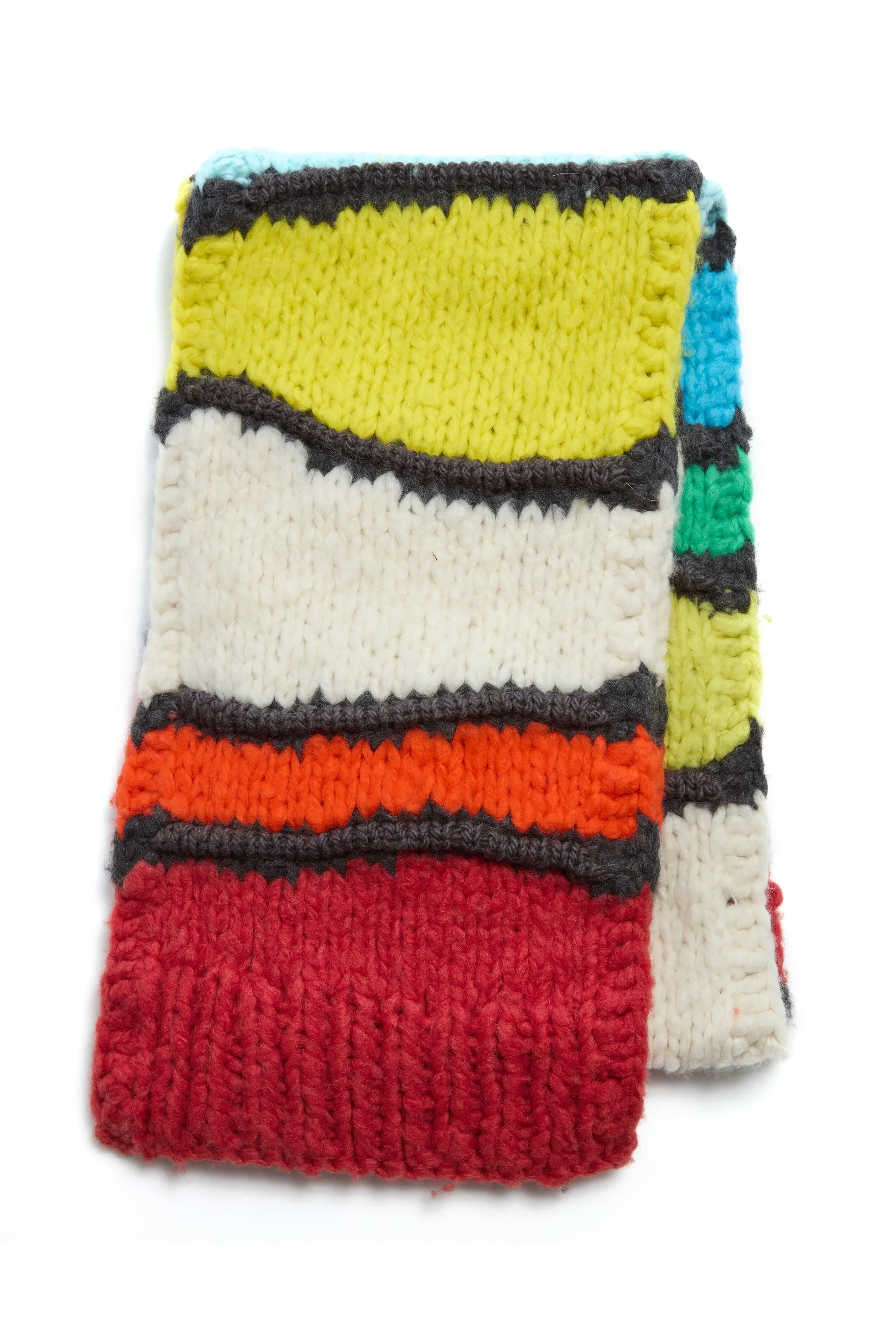 Cerayon Knit Scarf in Multi Welfat Cashmere