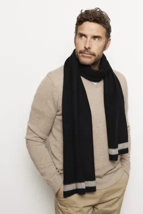 Charlie Cashmere Scarf in Black