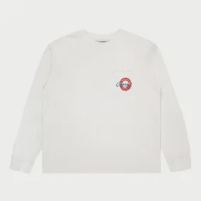 Cherry Cams Pocket L/S T-Shirt (Vintage White)