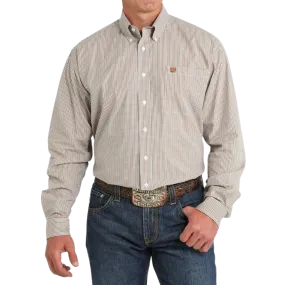 Cinch Men's Plaid White Shirt