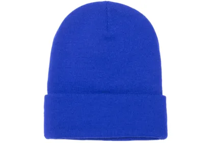 Classic Cuffed Knit Beanie - Cobalt Blue