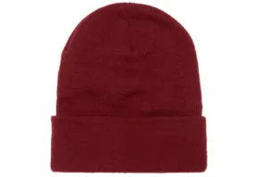 Classic Cuffed Knit Beanie - Maroon