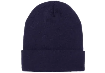 Classic Cuffed Knit Beanie - Navy Blue