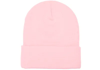 Classic Cuffed Knit Beanie - Pink