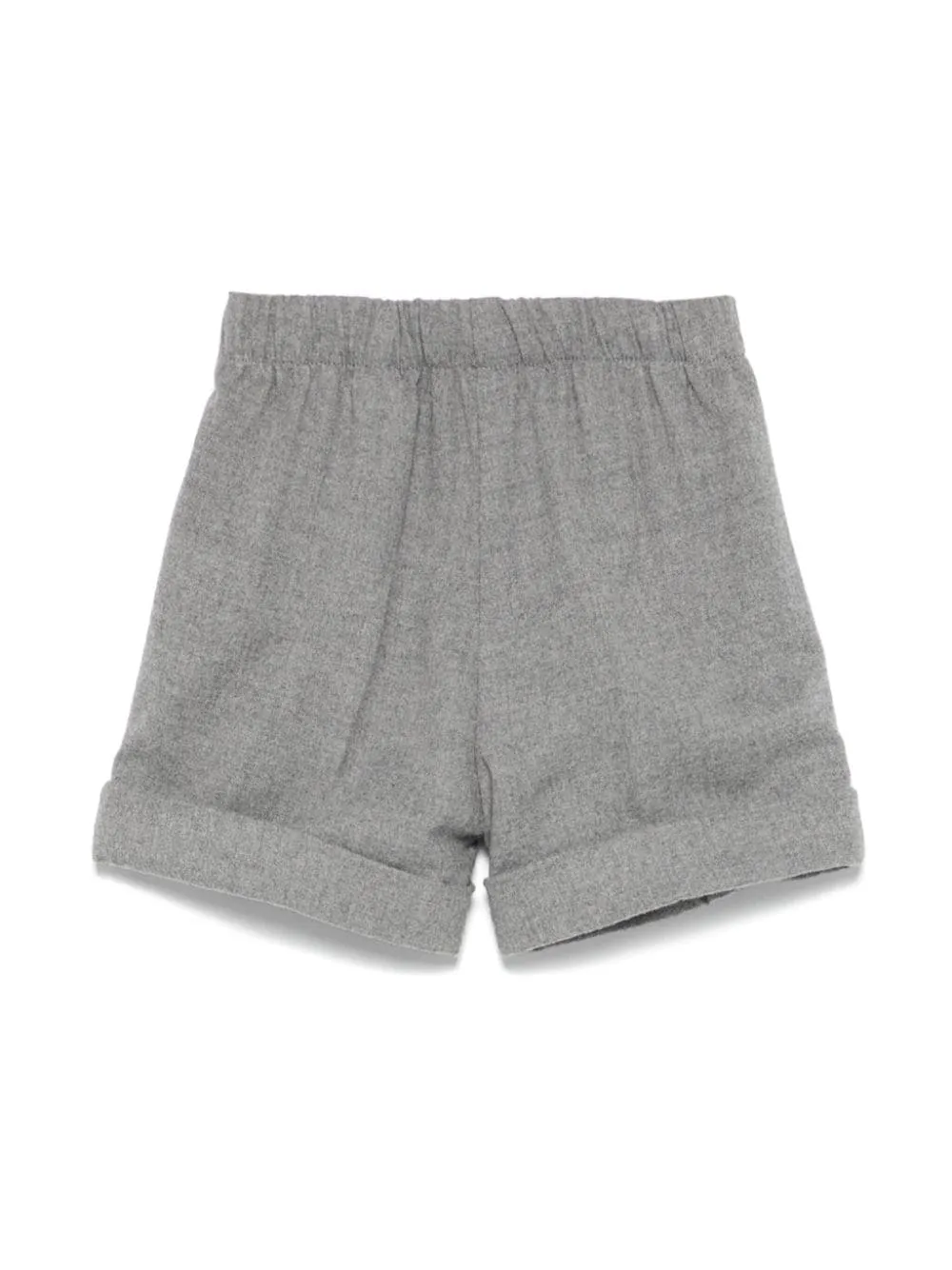 Cloud Grey Cuff Bermuda Shorts