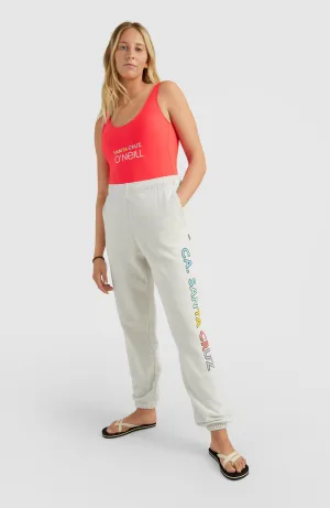 Connective High-Waist Sweatpants | White Melange