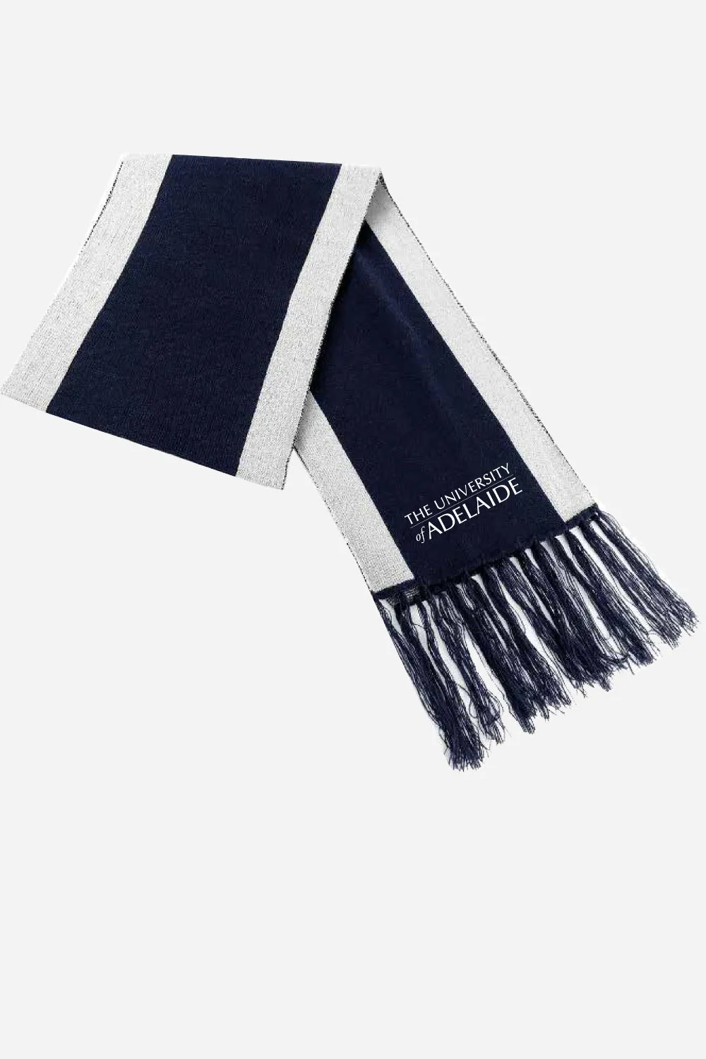 Contemporary Navy & White Scarf