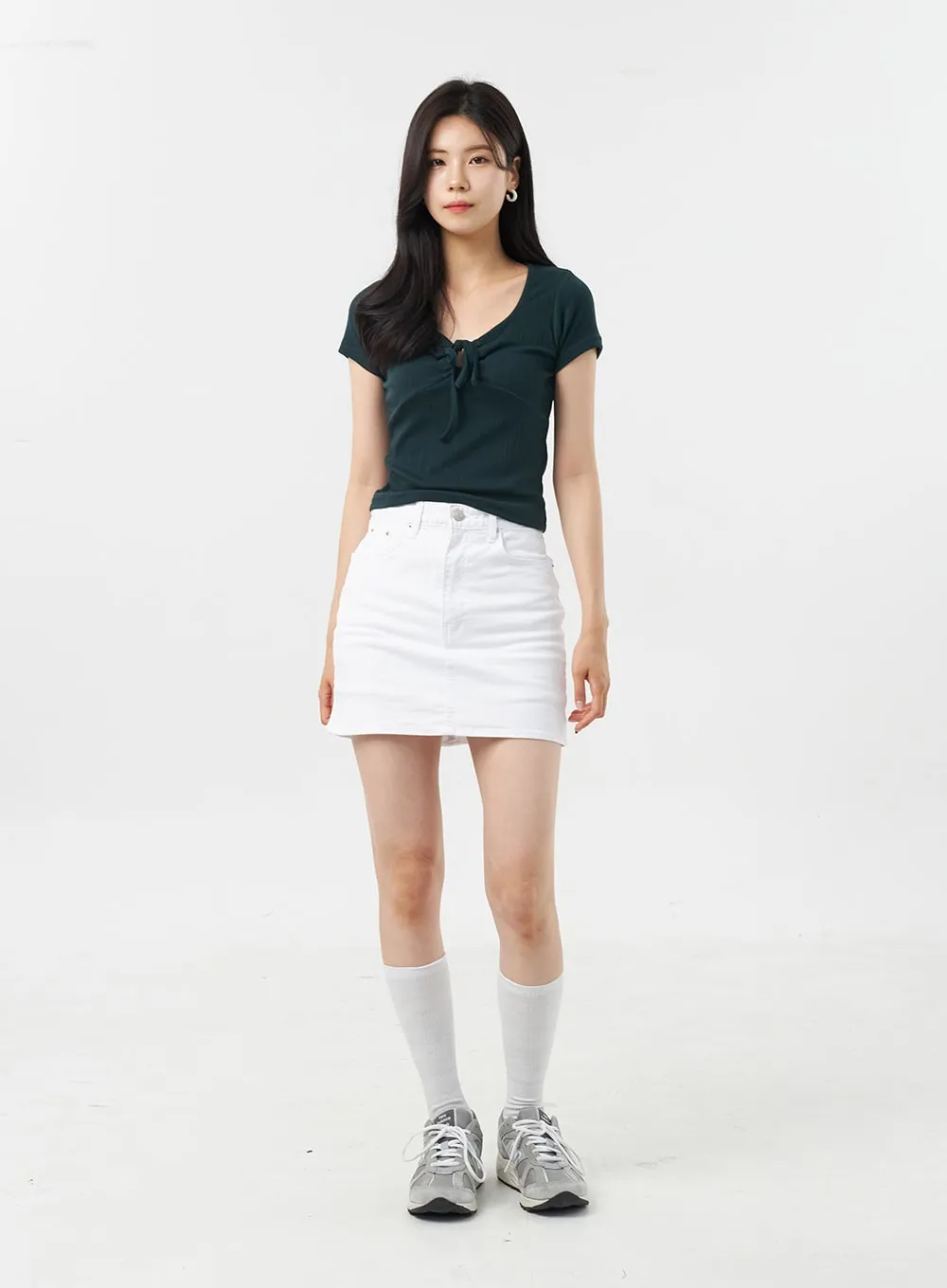 Cotton Mini Skirt OU308