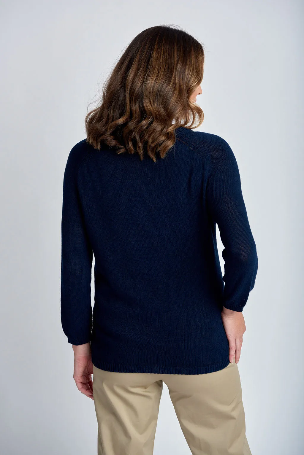 Cotton Raglan Jumper Navy