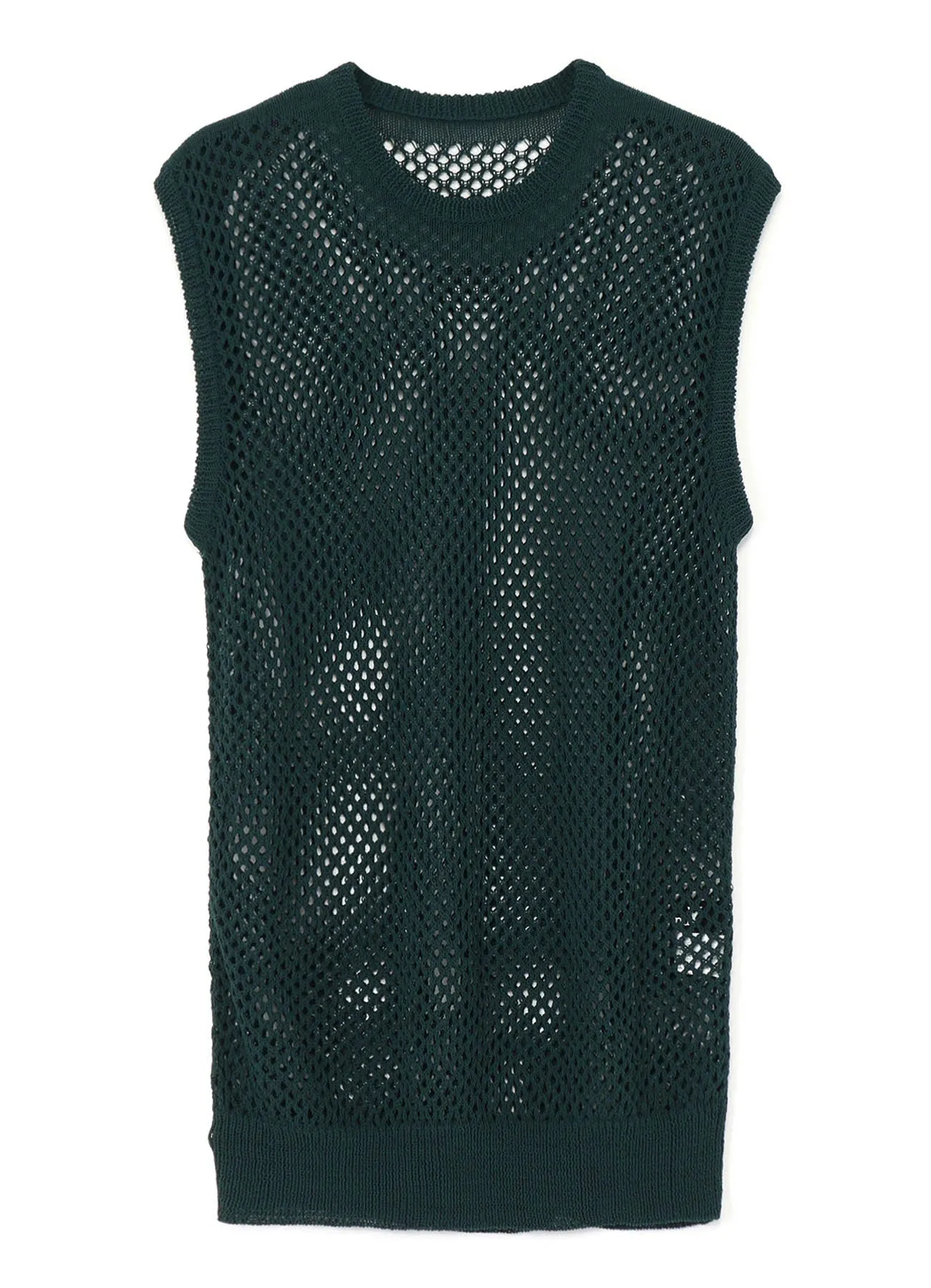 COTTON/NYLON MESH KNITTED VEST