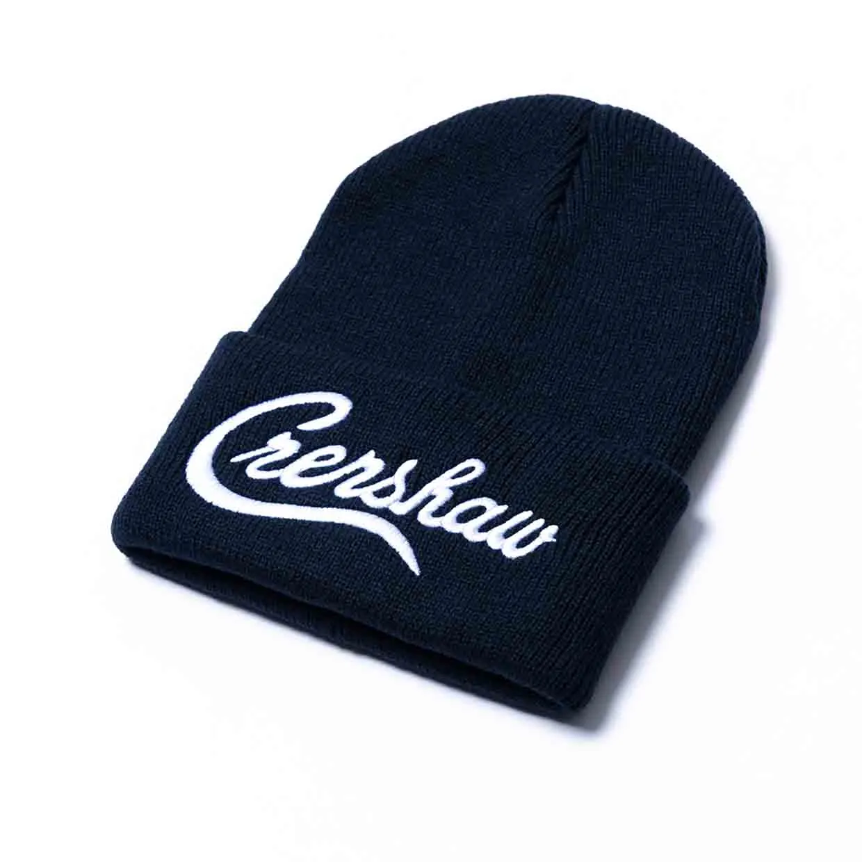 Crenshaw Limited Edition Heavyweight Beanie - Navy/White