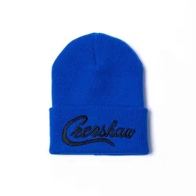 Crenshaw Limited Edition Heavyweight Beanie - Royal/Black