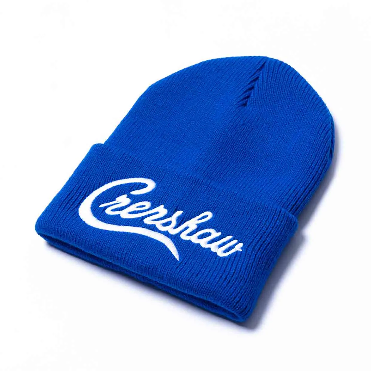 Crenshaw Limited Edition Heavyweight Beanie - Royal/White