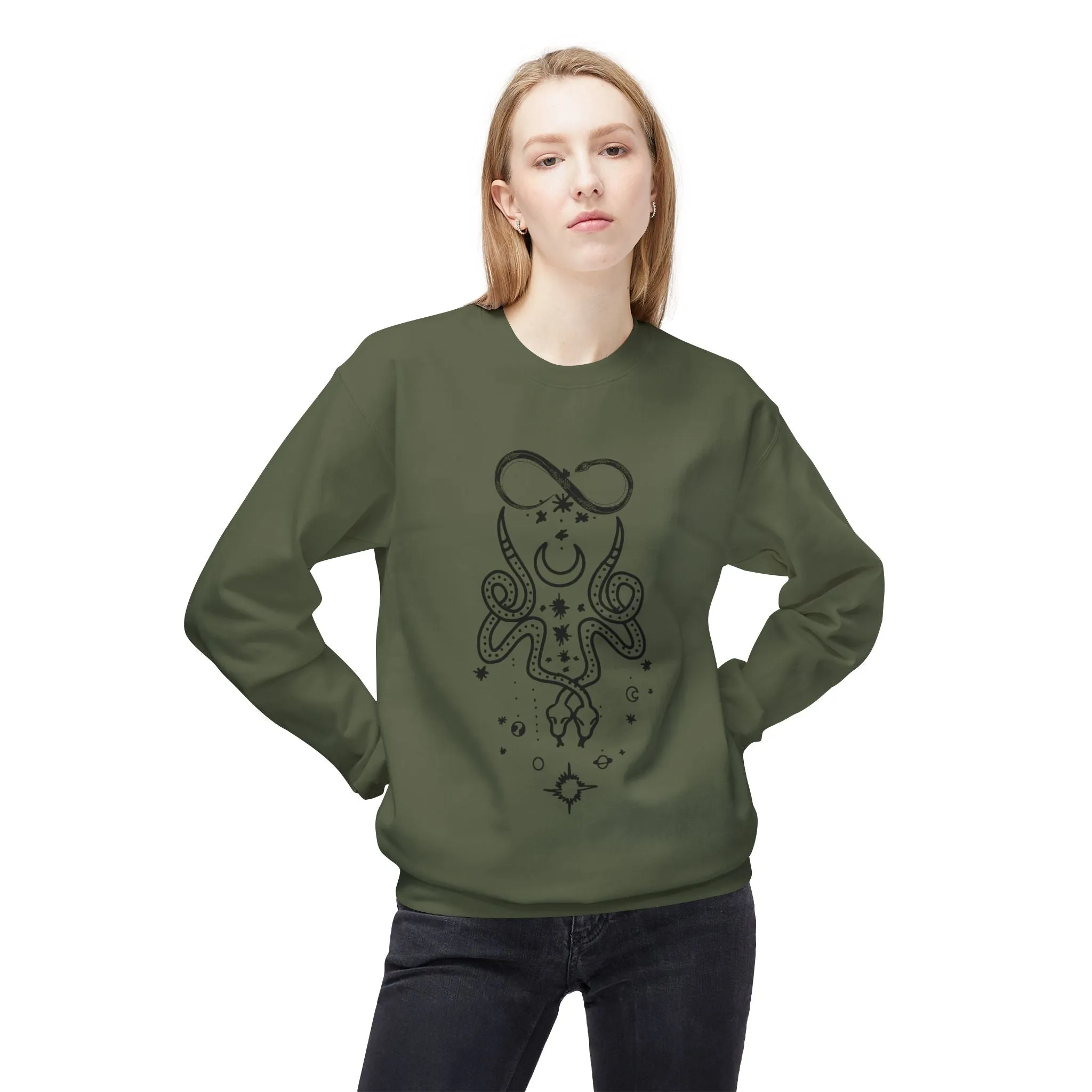 Crewneck Sweatshirt - Mysterious Tattoo Design