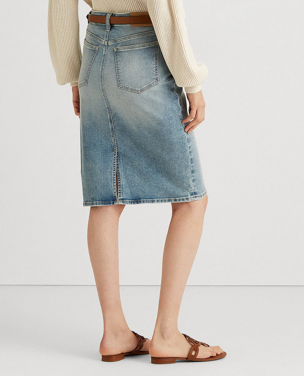 Denim Skirt In Blue