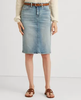 Denim Skirt In Blue