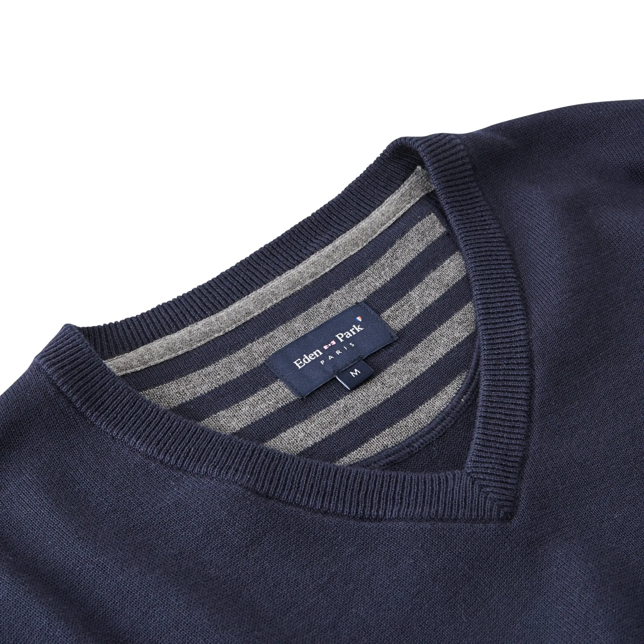 Eden Park Cotton V Neck Jumper