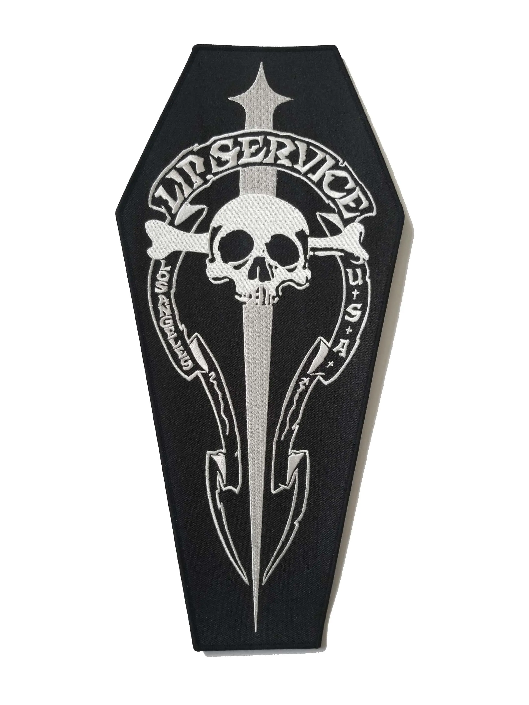 Embroidered Coffin Back Patch