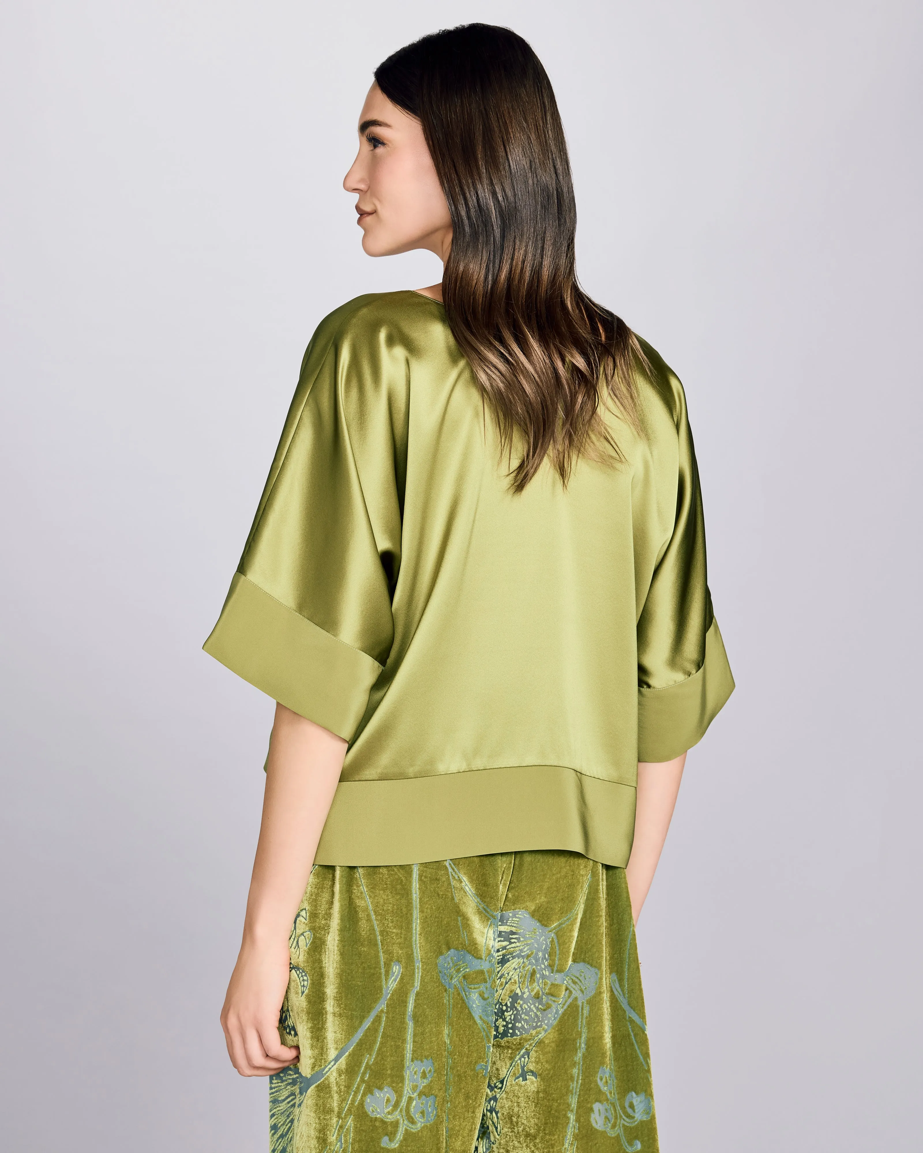 Fabergé Moss Silk Top