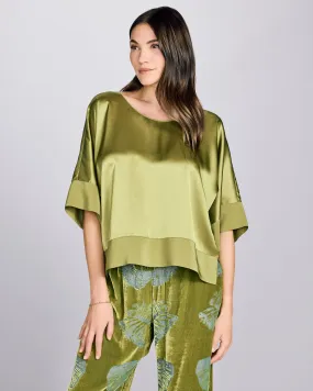 Fabergé Moss Silk Top