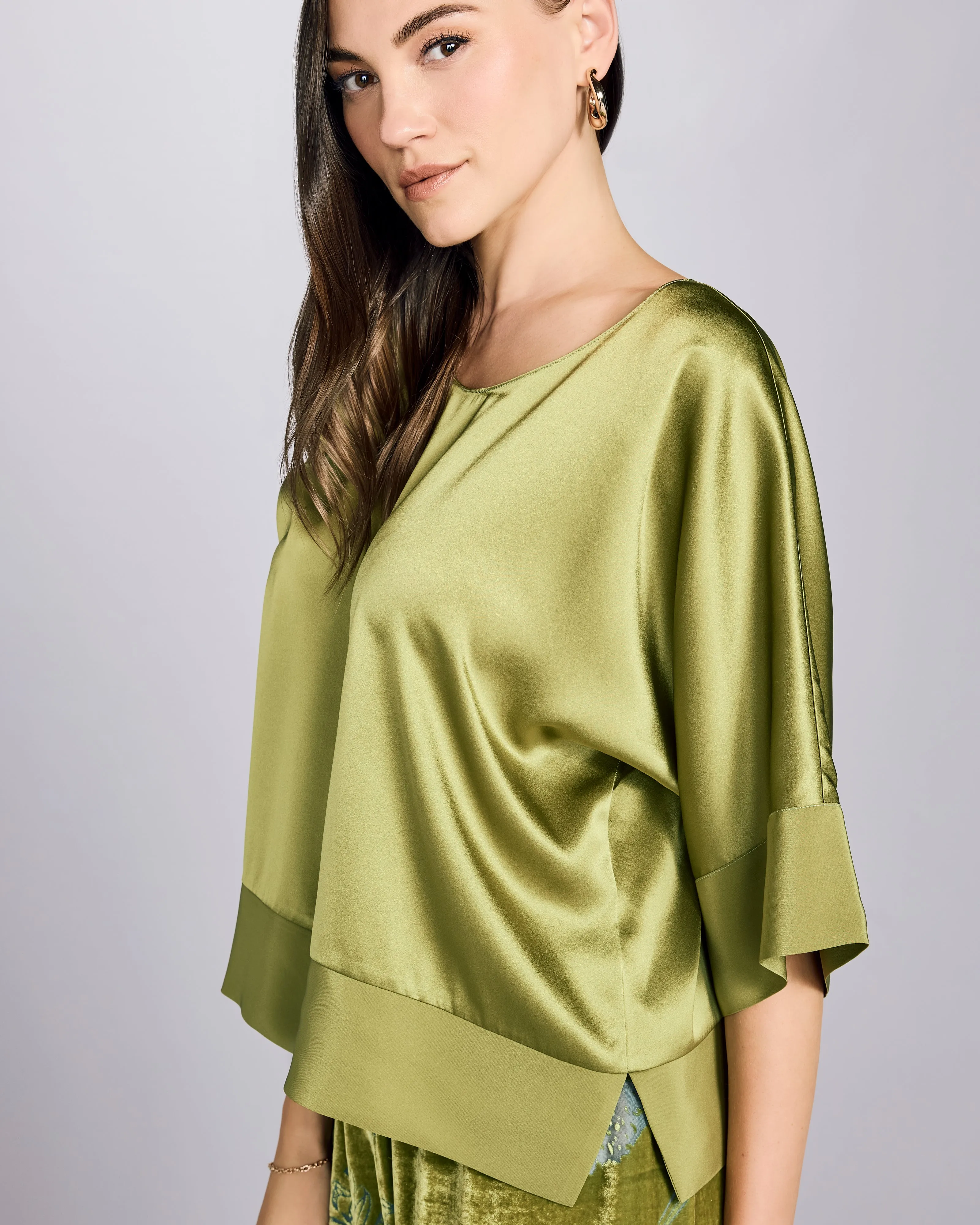 Fabergé Moss Silk Top