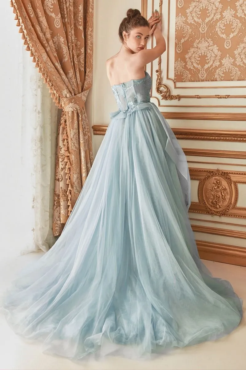 Fairy Tale | Strapless Layered Tulle Ballgown | Andrea & Leo Couture A1021